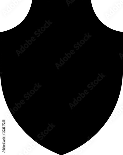 Protection security shield flat icon set. Safety safeguard and police badge signs. Quality defense symbol, law enforcement crest and secure guard emblem for safety design.