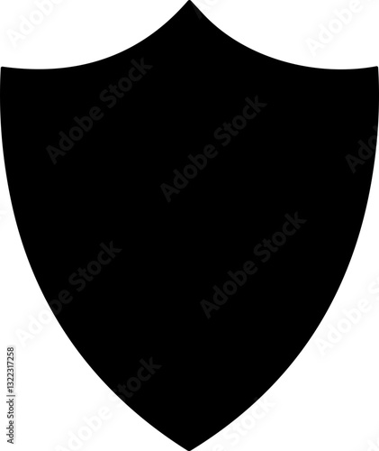 Protection security shield flat icon set. Safety safeguard and police badge signs. Quality defense symbol, law enforcement crest and secure guard emblem for safety design.