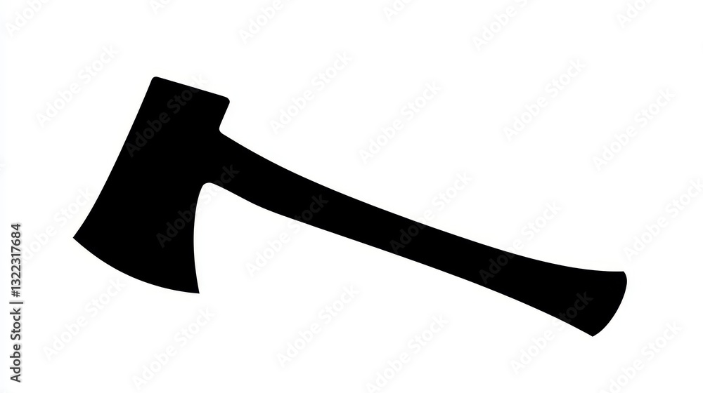Simple Black Axe Silhouette and axe icon, axe, hatchet, ax, equipment, woodcutter Simple Black Axe Silhouette and axe icon, axe, hatchet, ax, equipment, woodcutter
