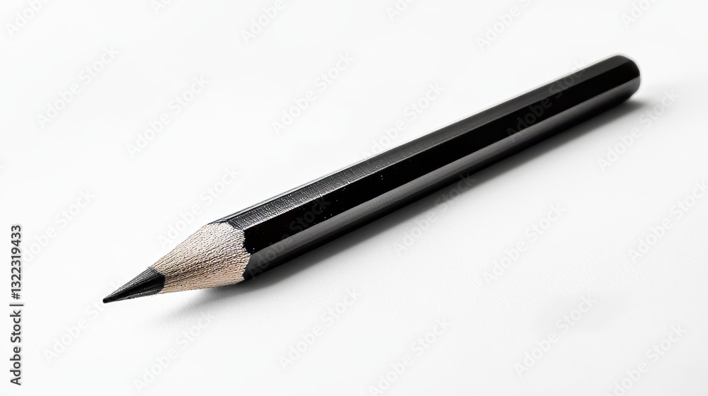 Design of a simple graphic pencil on a white background. Isolated design. As a separate element in school designs. Can be used as a logo or icon Design of a simple graphic pencil on a white background. Isolated design. As a separate element in school designs. Can be used as a logo or icon