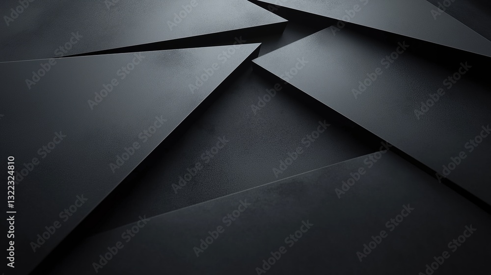 Abstract Black Landscape of Shadows Abstract Black Landscape of Shadows