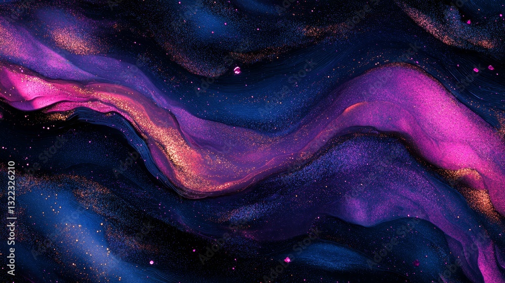 Obraz premium Abstract Color Gradient Background with Bright Light and Wavy Lines