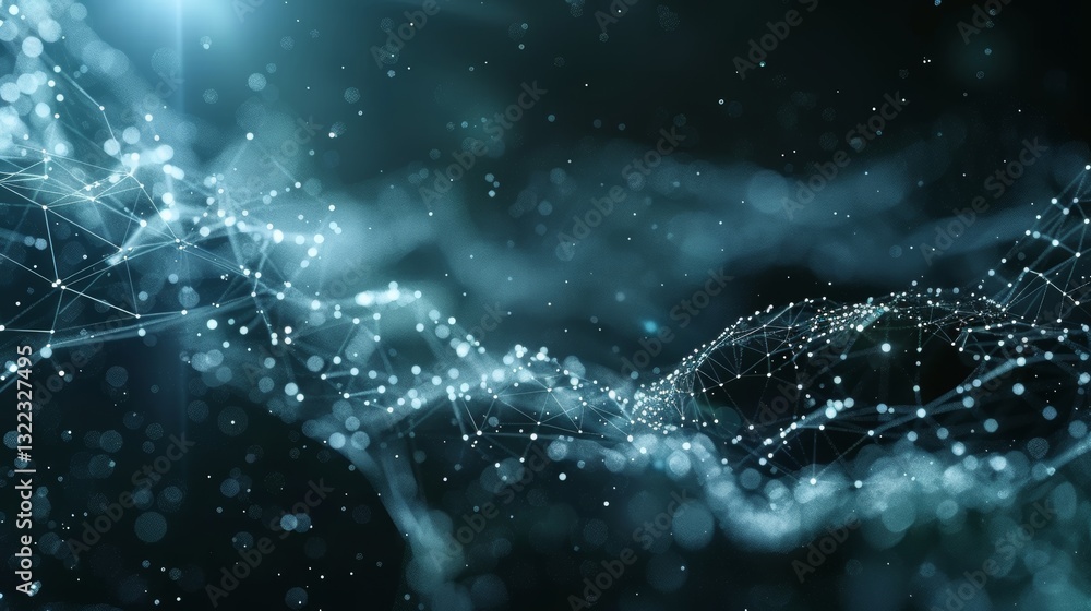 Abstract Digital Technology Clean Presentation Broadcast Background Loop with Particles Abstract Digital Technology Clean Presentation Broadcast Background Loop with Particles