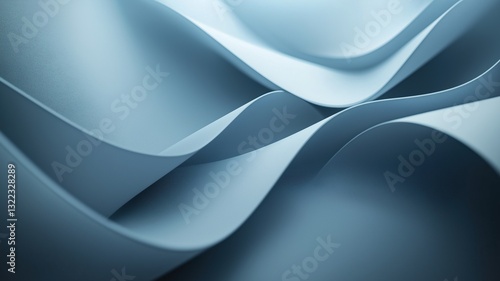 Blue Fabric Flows in Serene Patterns