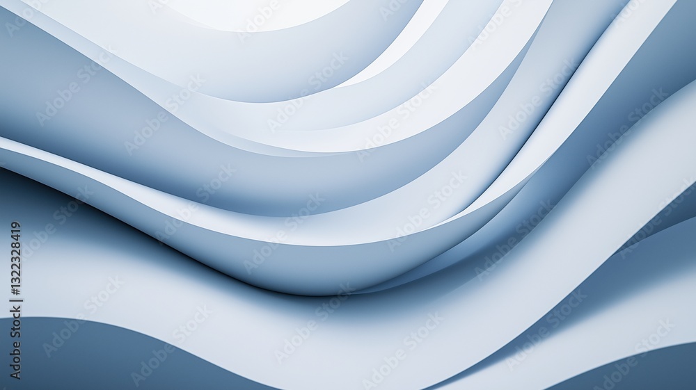 Abstract Blue and White Wave Design Abstract Blue and White Wave Design