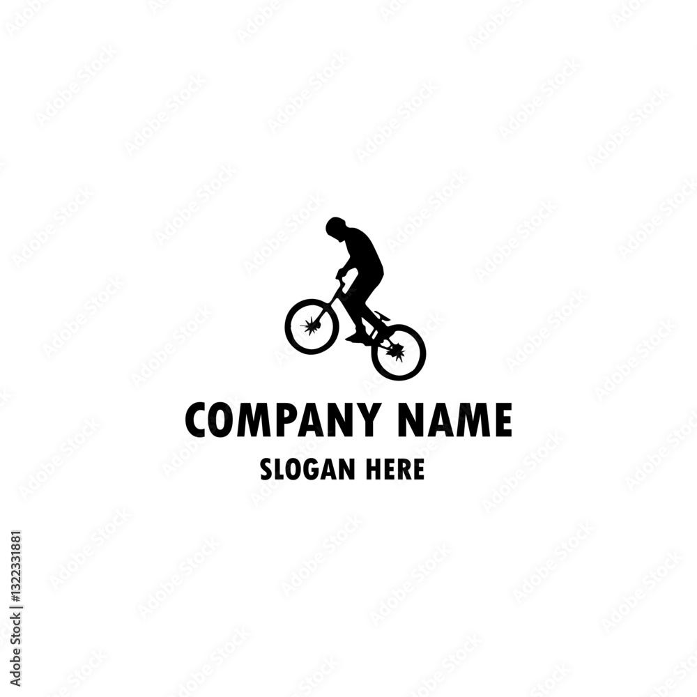 cycling race stylized symbol, outlined cyclist vector silhouette cycling race stylized symbol, outlined cyclist vector silhouette