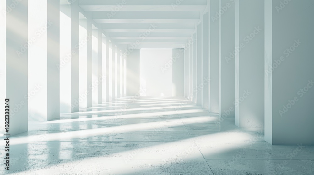 Abstract White Background with Empty Blank Gradient Wallpaper and Blur Effects in 3D Rendering Abstract White Background with Empty Blank Gradient Wallpaper and Blur Effects in 3D Rendering