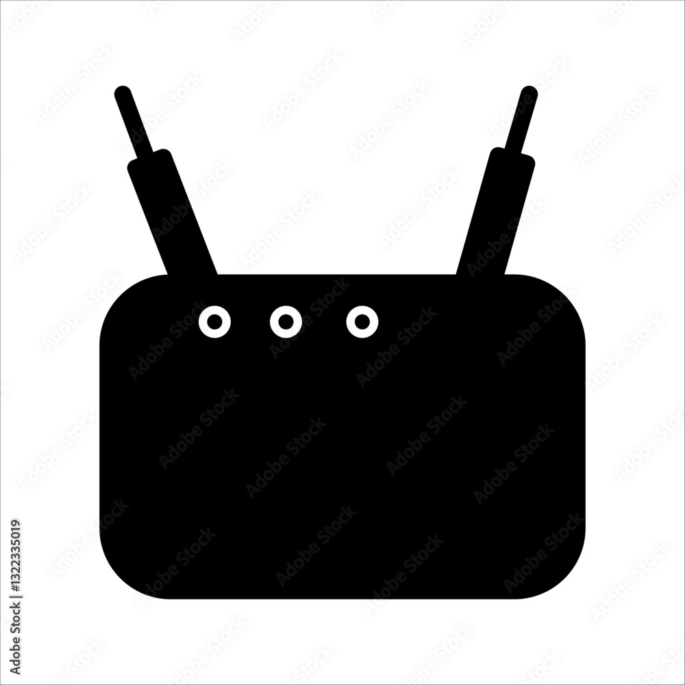 illustration wifi wireless router tool retro unique design, with white background illustration wifi wireless router tool retro unique design, with white background