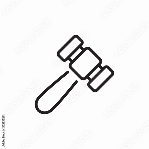 court decision icon sign vector