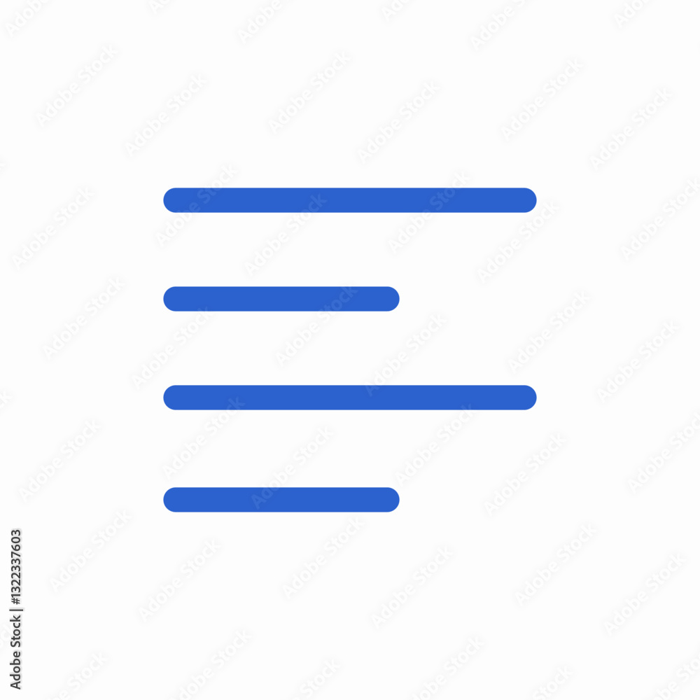 left side paragraph icon sign vector left side paragraph icon sign vector