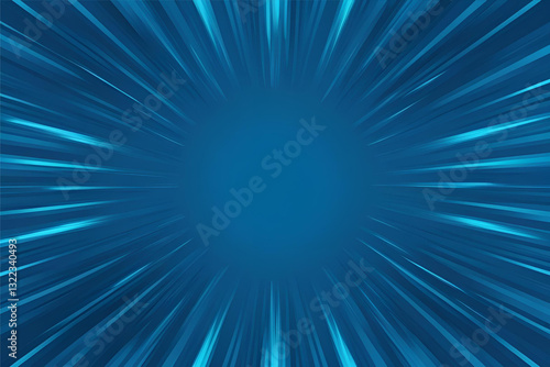 Dynamic Blue Burst: An eye-catching, artistic explosion of dynamic blue lines radiates outwards from the center, creating a sense of energy and movement. Capturing a powerful.