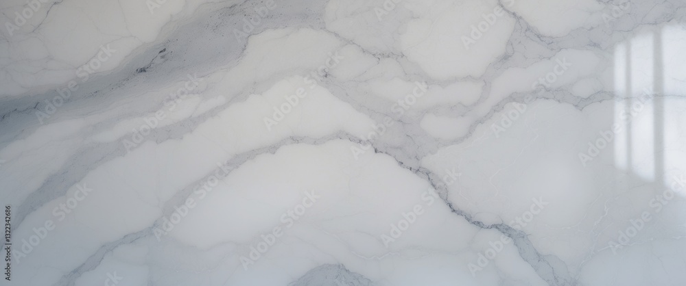 Fototapeta premium Natural white marble texture for skin tile wallpaper luxurious background. Creative stone ceramic art wall interiors backdrop design. High-resolution image.