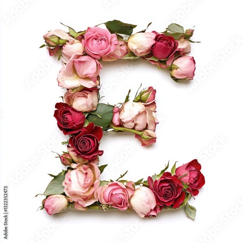 Pink Roses Letters