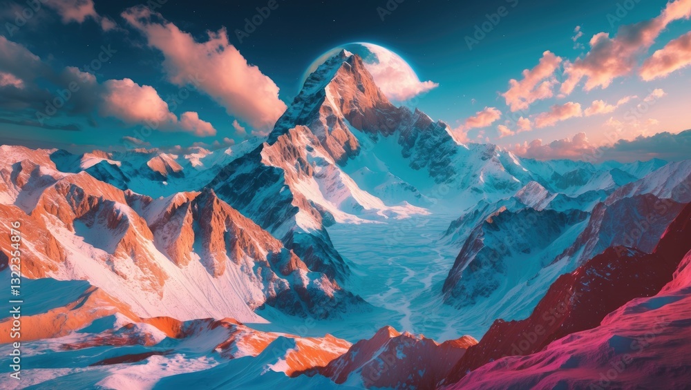Obraz premium Near-Earth photography necessitates a height of kilometers; authentic image. created using generative tools.