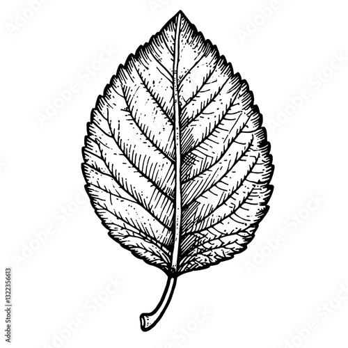 Intricate engraved leaf design perfect for tattoo art and elegant packaging solutions