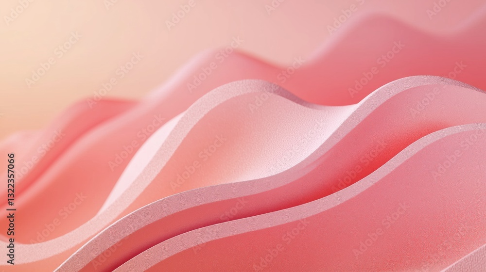 Soft Undulating Waves in Elegant Pastel Tones Soft Undulating Waves in Elegant Pastel Tones
