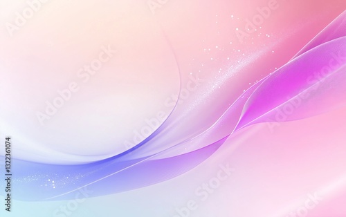 An abstract background featuring soft pink and purple waves with gradients and sparkles. Ideal for design and creative projects.