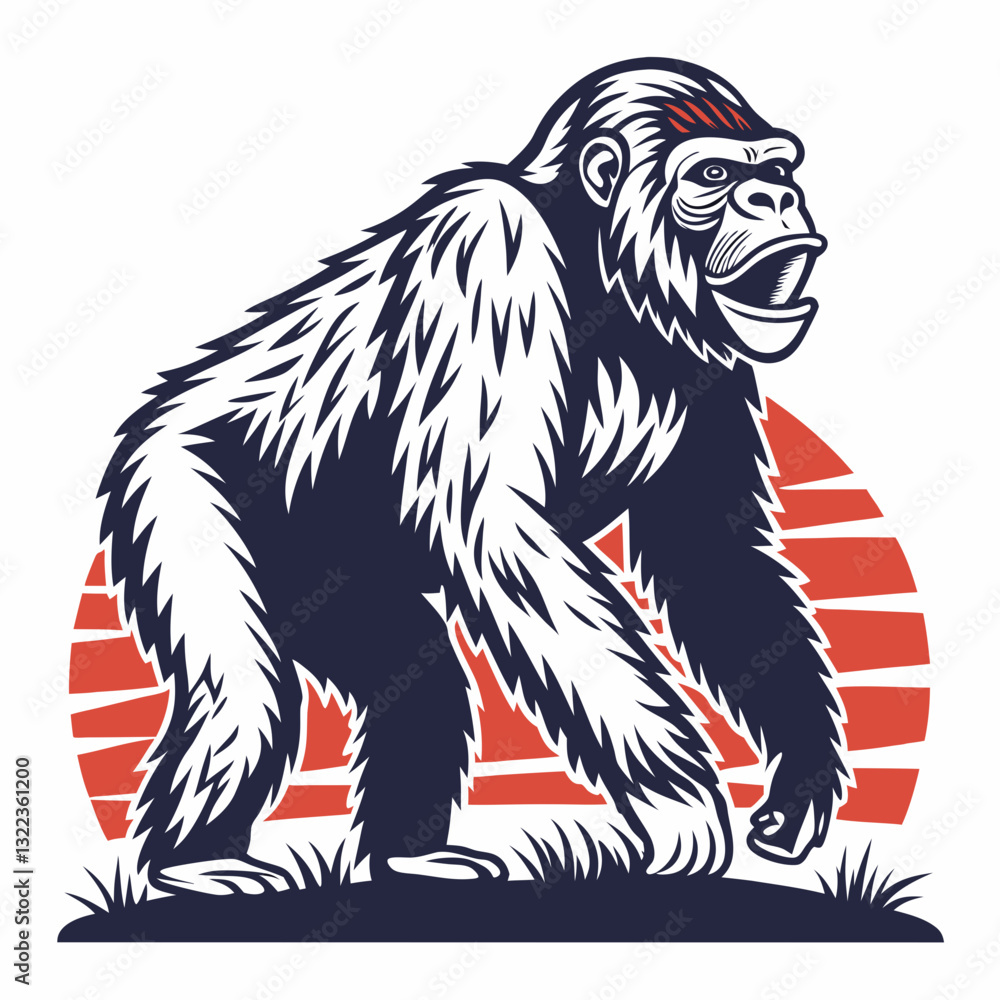 Fototapeta premium Gorilla vector