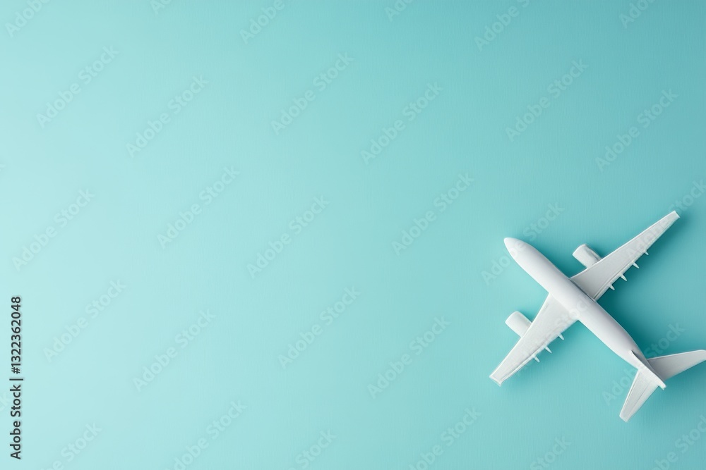 A plane gliding across a bright blue sky, trailed by contrails and emissions A plane gliding across a bright blue sky, trailed by contrails and emissions