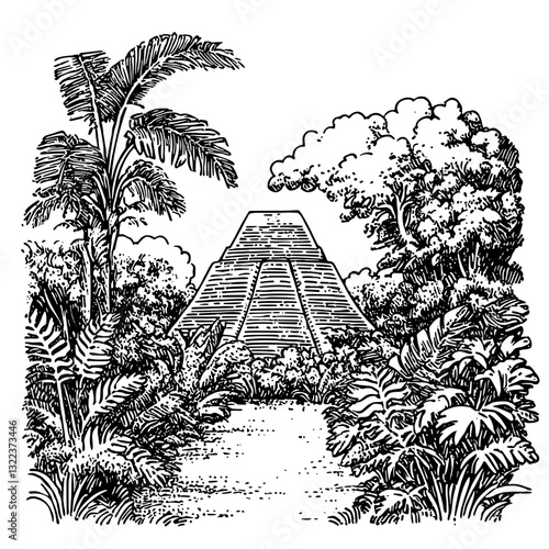 Explore the ancient wonder nestled within lush jungles, revealing intricate stories from a lost civilization