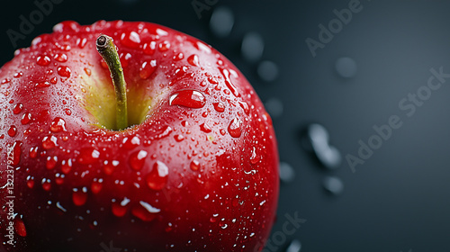 apfel, obst, rot, essen, frisch, wasser, gesund, isoliert, diät, köstlich, reif, makro, natur, feucht, bonbons, süss, weiß, gesundheit, frische, bio, bonbons, saftig, close up, auflösungszeichen, gege