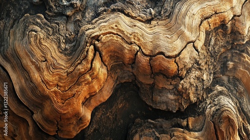 Wallpaper Mural Unique aged wooden texture with organic patterns for vintage and rustic designs, for exclusive furniture design, luxury interiors, high-end crafts, and premium brand identity materials Torontodigital.ca