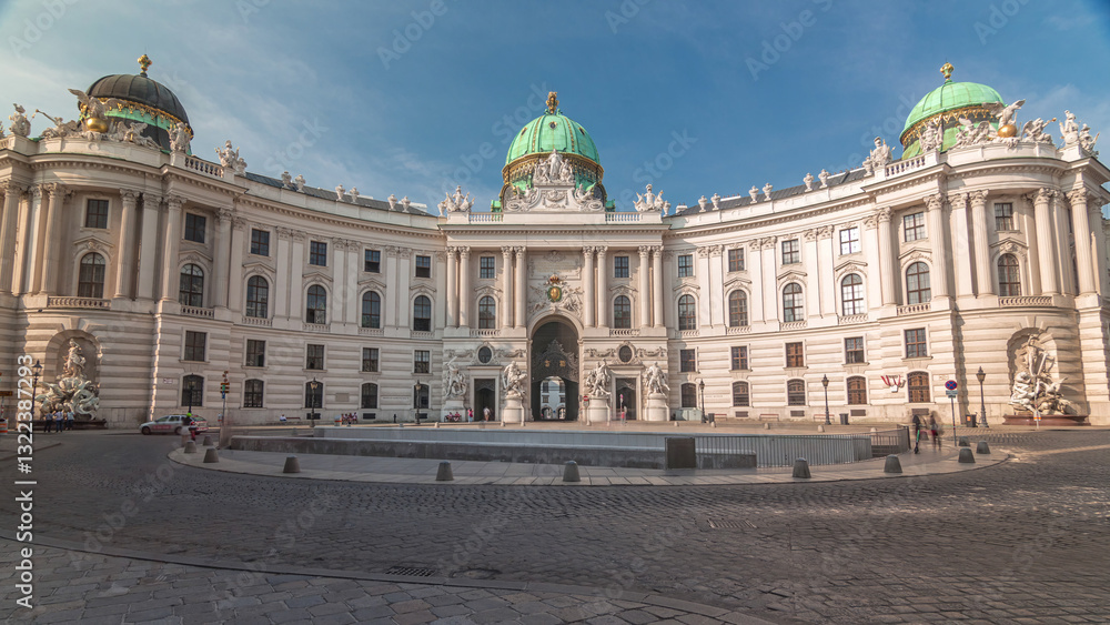 Hofburg palace timelapse hyperlapse in Vienna, Austria. Hofburg palace timelapse hyperlapse in Vienna, Austria.