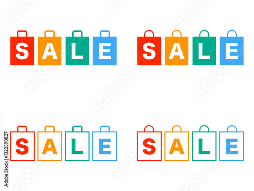 セール紙袋ロゴセット