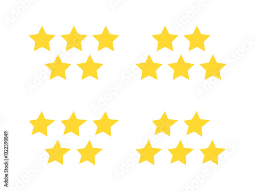 五ツ星評価アイコンセット