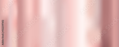 Rose gold polished gradient metal or aluminum texture with reflection, abstract pattern background, luxury wall wallpaper for product display.