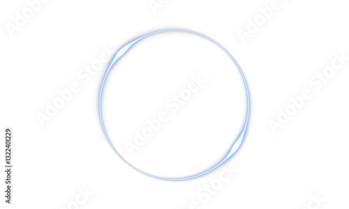 Glowing frame with neon effects, abstract PNG vector suitable for technical design, portals, bright backgrounds, dynamics, Vector graphics.