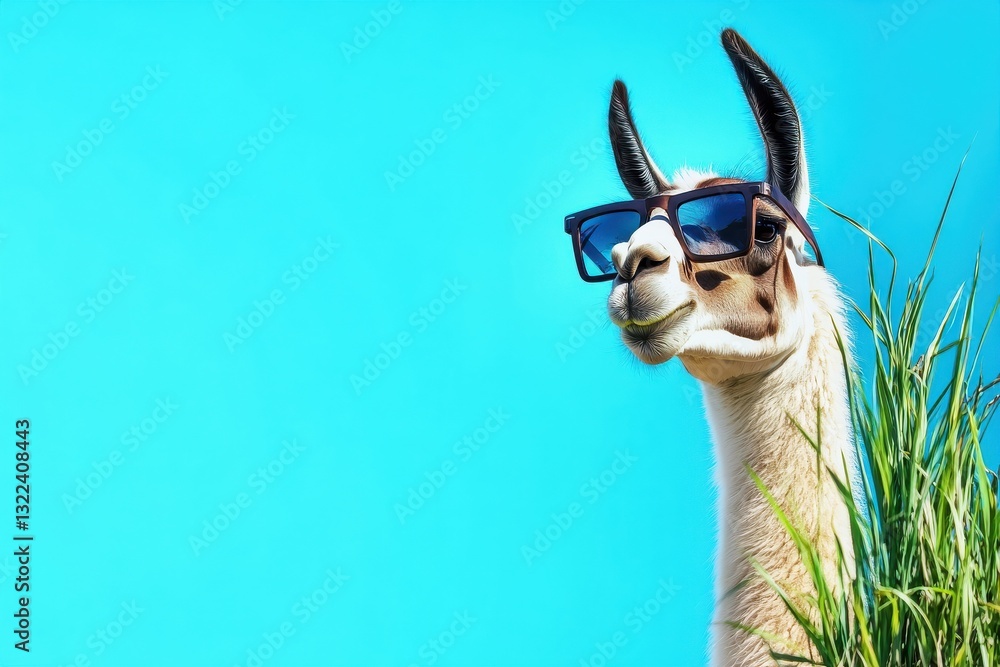 Fototapeta premium llama promotes beach restoration by planting vegetation