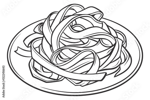 Pasta Vector Artwork. Bringing Culinary Delights to Life
