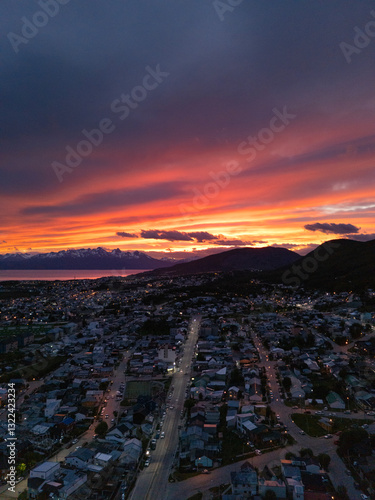 Wallpaper Mural Sunset/dusk in Ushuaia at the End of the World and colorfull sky Torontodigital.ca