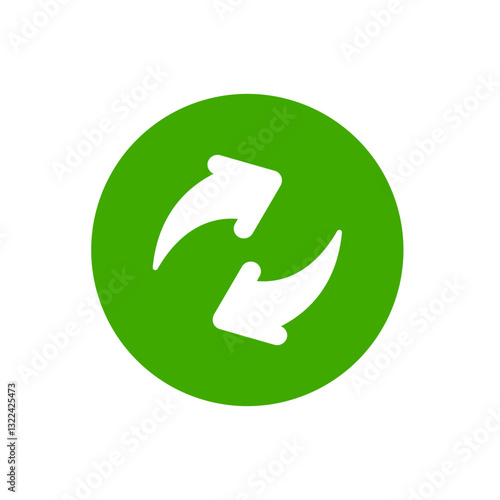Refresh or reload button design. User interface design. Vector illustration. 