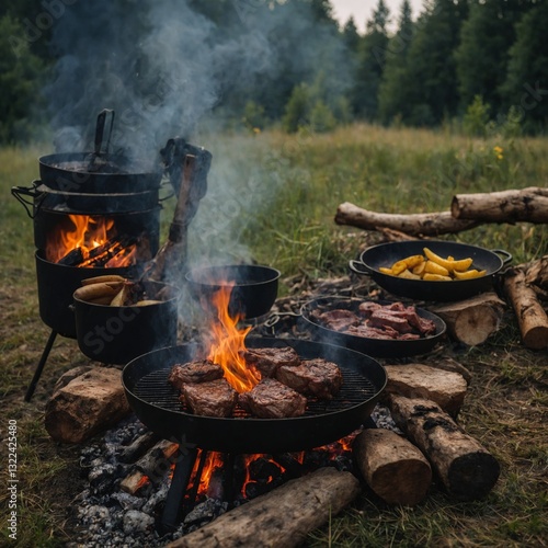 Wallpaper Mural The essence of campfire cooking shines through every grilled bite Torontodigital.ca