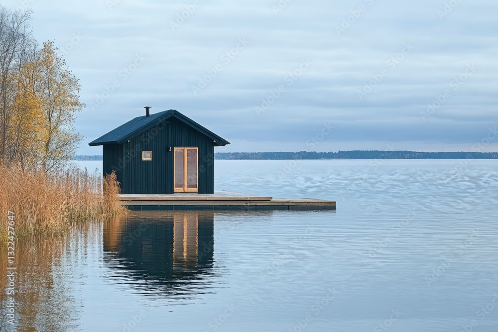 the sauna is not on the shore of the lake, minimalism the sauna is not on the shore of the lake, minimalism