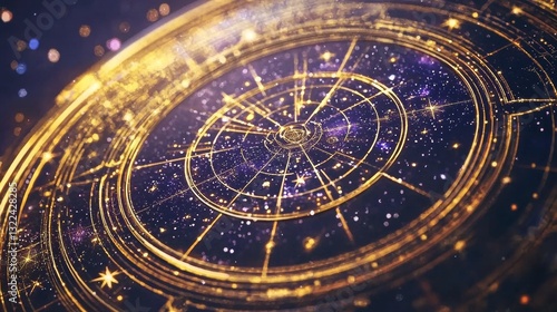 Wallpaper Mural Captivating cosmic design featuring intricate celestial patterns and vibrant colors in a night sky view Torontodigital.ca