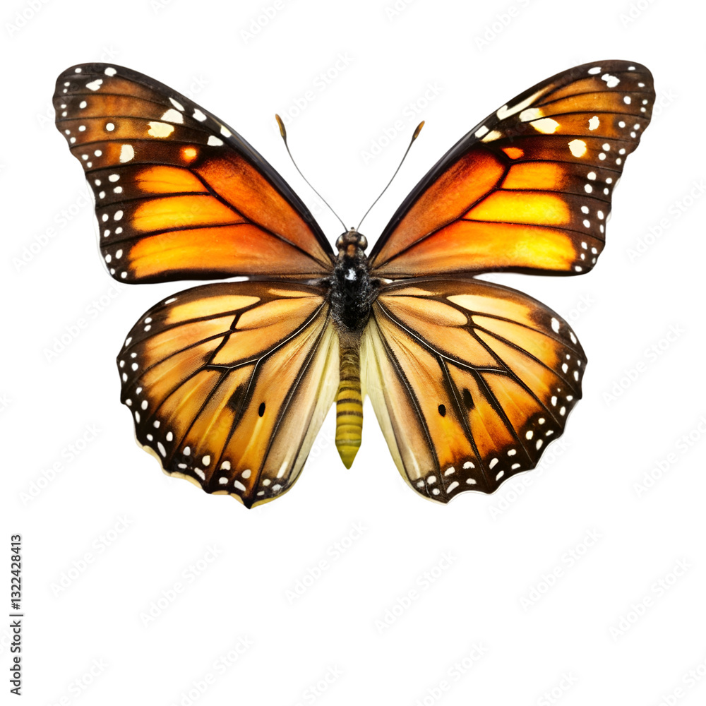Fototapeta premium butterfly isolated on white background