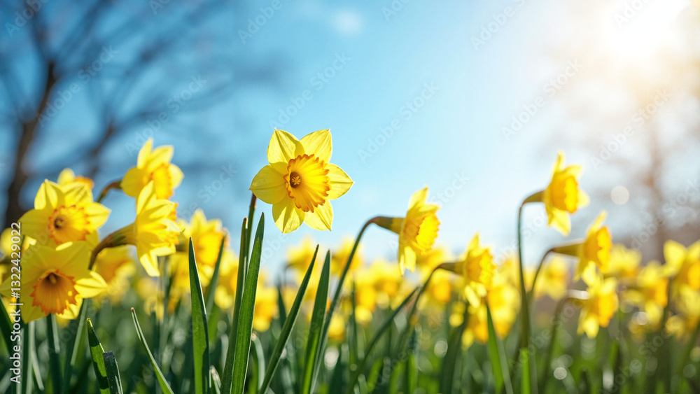 Vibrant Spring Daffodils in Bloom: Perfect for Marketing, Gardening, and Seasonal Promotions Vibrant Spring Daffodils in Bloom: Perfect for Marketing, Gardening, and Seasonal Promotions