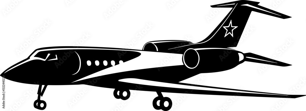 Stylized Illustration of a Air Plane Stylized Illustration of a Air Plane