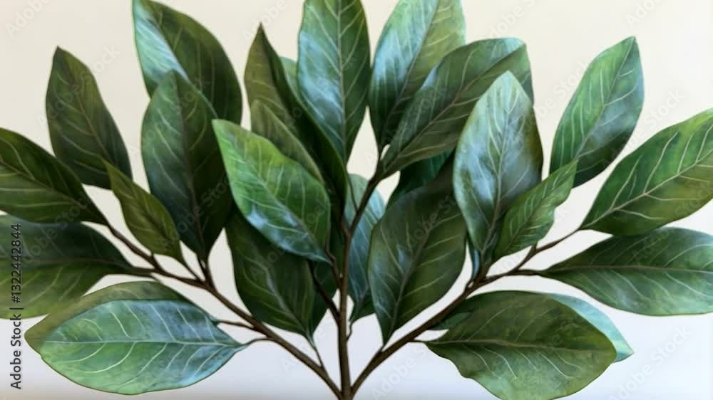 Artificial Magnolia Leaves Branch: Elegant Green Foliage for Home Decor Artificial Magnolia Leaves Branch: Elegant Green Foliage for Home Decor