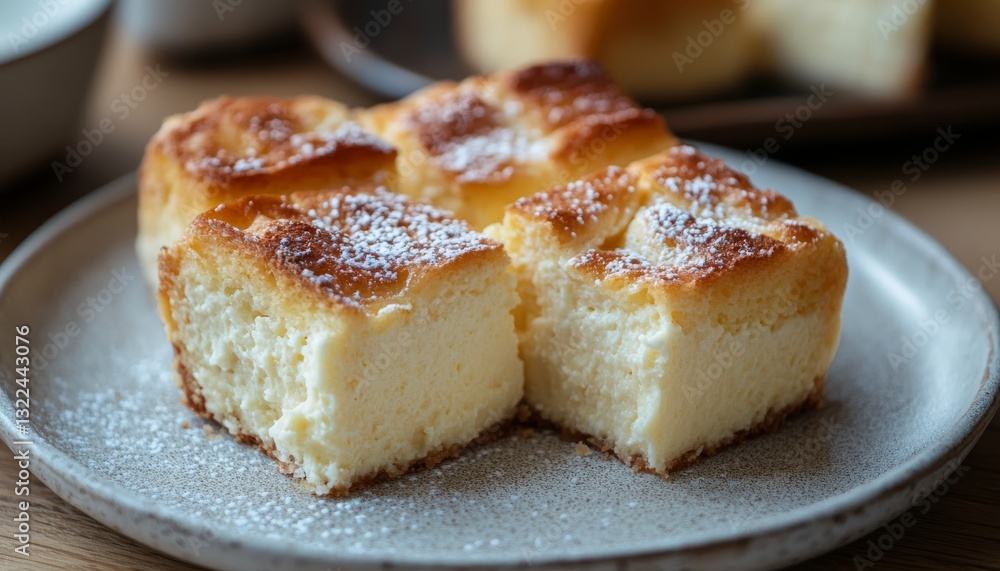 Pieces of homemade lemon cheesecake with a crispy base and creamy topping. Lemon cheesecake of freshness and sweetness. Pieces of homemade lemon cheesecake with a crispy base and creamy topping. Lemon cheesecake of freshness and sweetness.