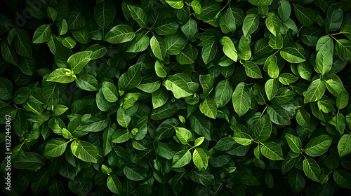 Wallpaper Mural Lush Green Leaves Texture Background With Vibrant Green Foliage And Dark Green Shading Creates Natural Pattern Perfect For Spring Summer Background Torontodigital.ca