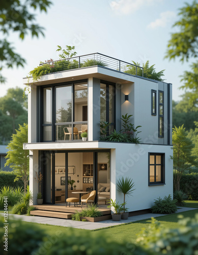 Modern Living – Stunning Contemporary House Illustrations for Architecture and Real Estate