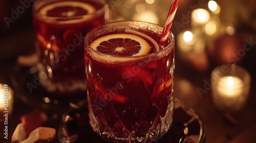 Wallpaper Mural GlÃ¼hwein mit Zimt und Orange oder Punsch mit Weihnachtskeksen und Textfreiraum Torontodigital.ca