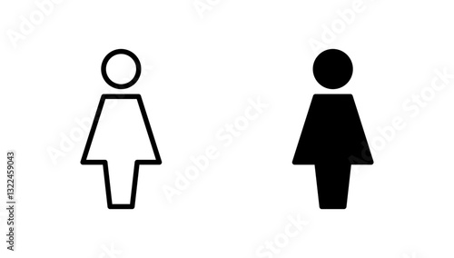 Female icon vector. woman sign and symbol