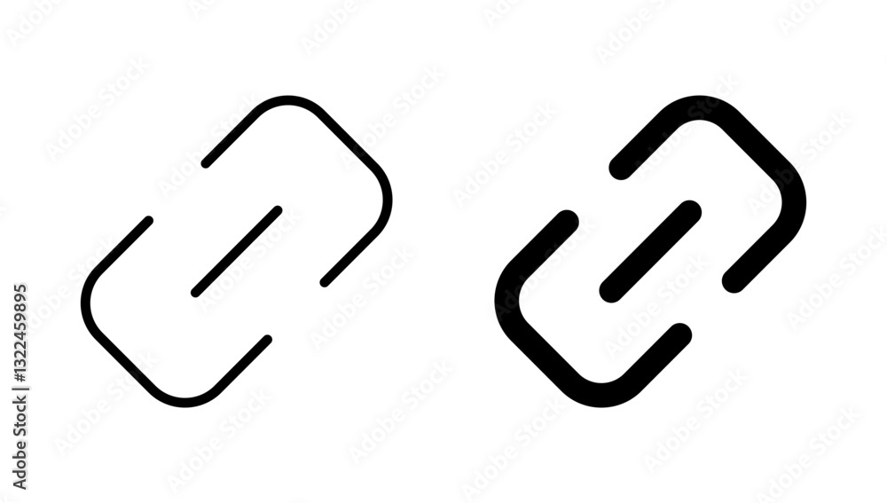 Link icon vector. Hyperlink chain sign and symbol Link icon vector. Hyperlink chain sign and symbol