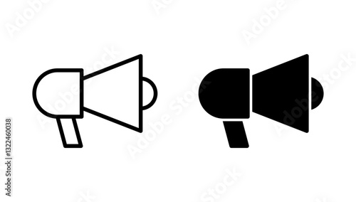 Megaphone icon vector. Loudspeaker sign and symbol