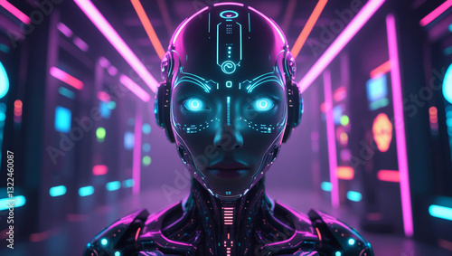 neon lights on the street